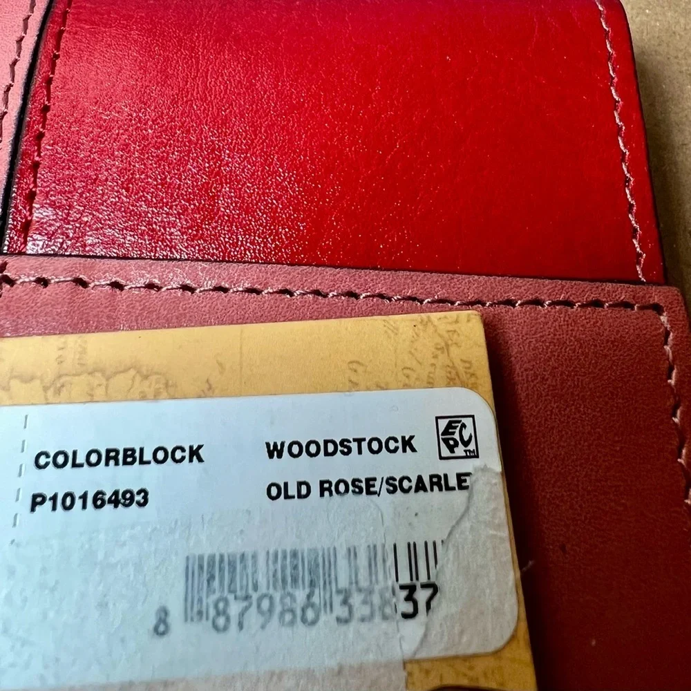 NWT Patricia Nash Woodstock Color Block Leather Wallet